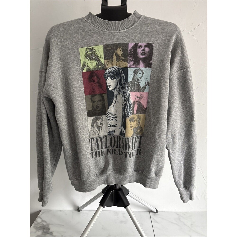 Taylor Swift The Eras Tour Heather Grey Crewneck XS Merch